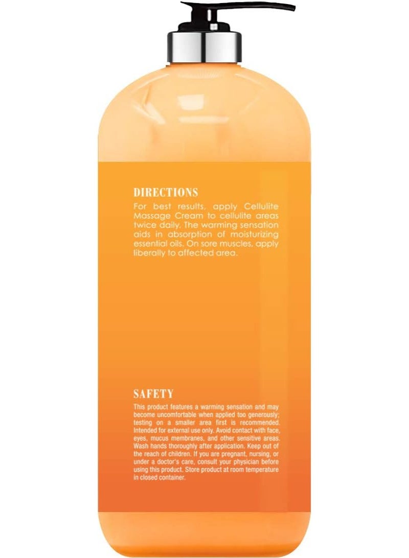 Botanic Hearth Cellulite Massage Cream - 87% Organic Ingredients - Tones and Firms Skin - Soothes Sore Muscles and Joint Pain, Sulfate and Paraben Free, 16 fl oz - Image 2
